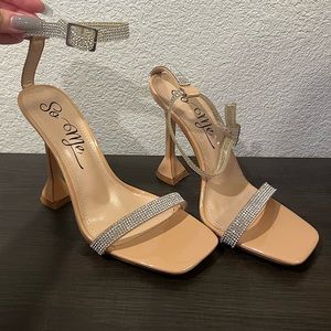 Diamond accented heels